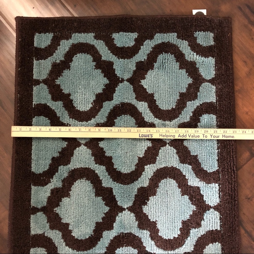 Brown & Blue Throw Rug - Picture 6 of 7
